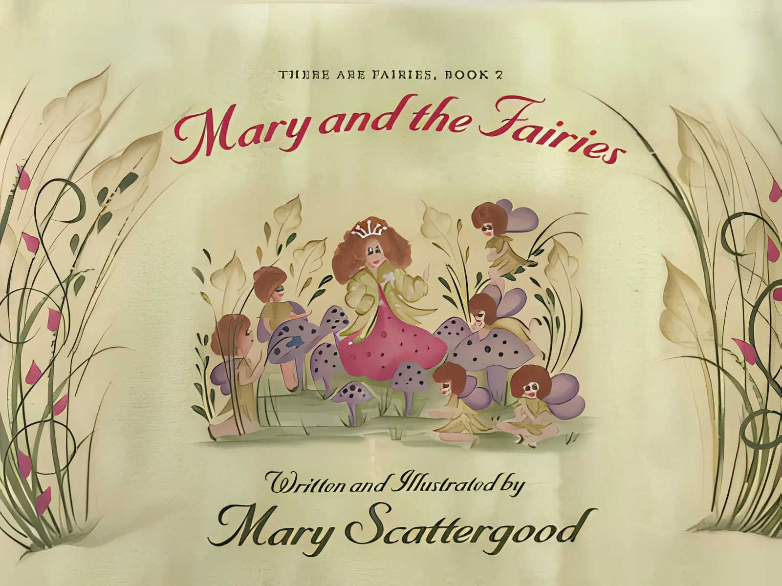 Fairy tale book cover illustration