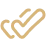 Abstract golden heart shapes on black background.