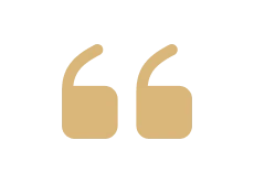 Elegant gold quotation marks design